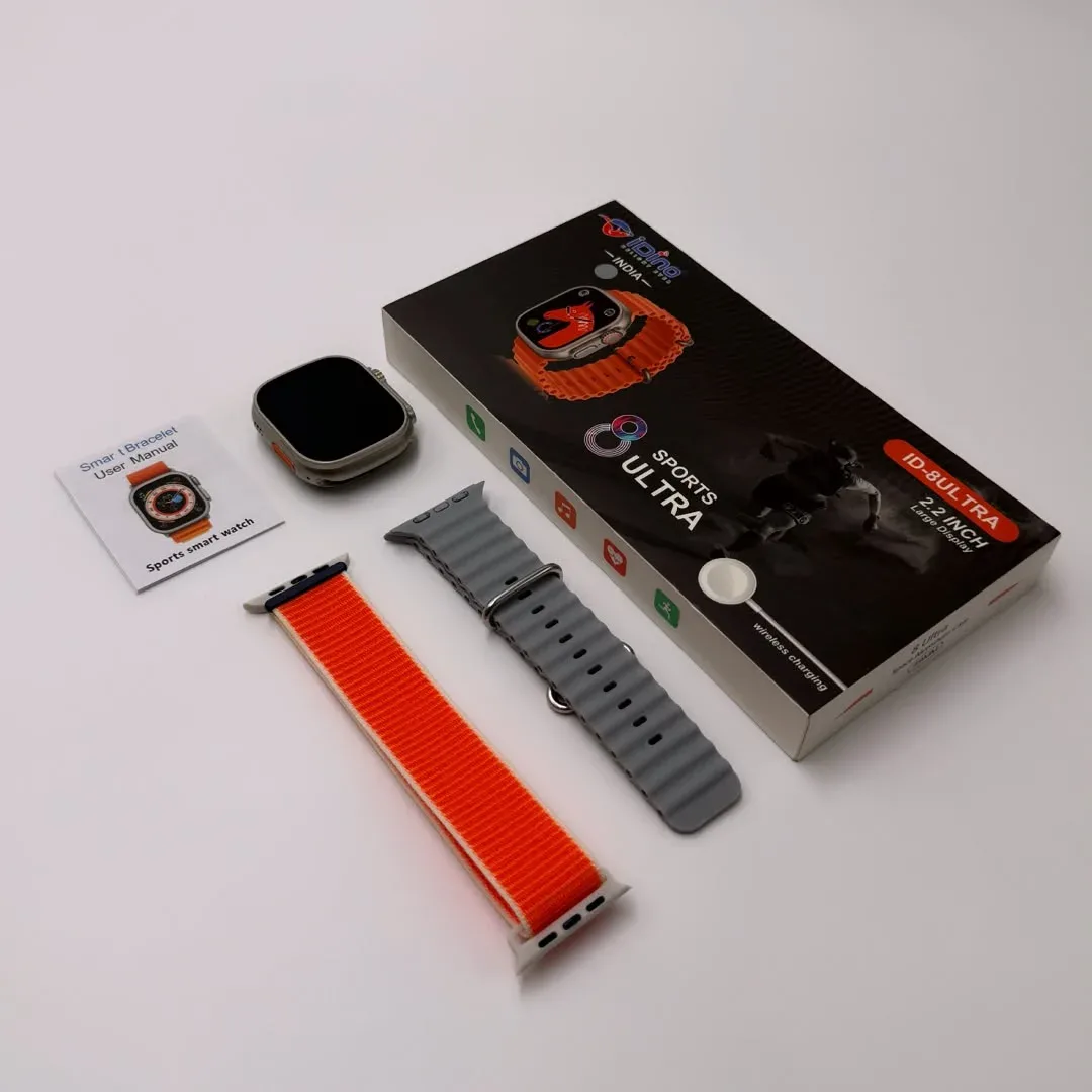 Idino 8 Ultra Dual Strap Smart Watch
