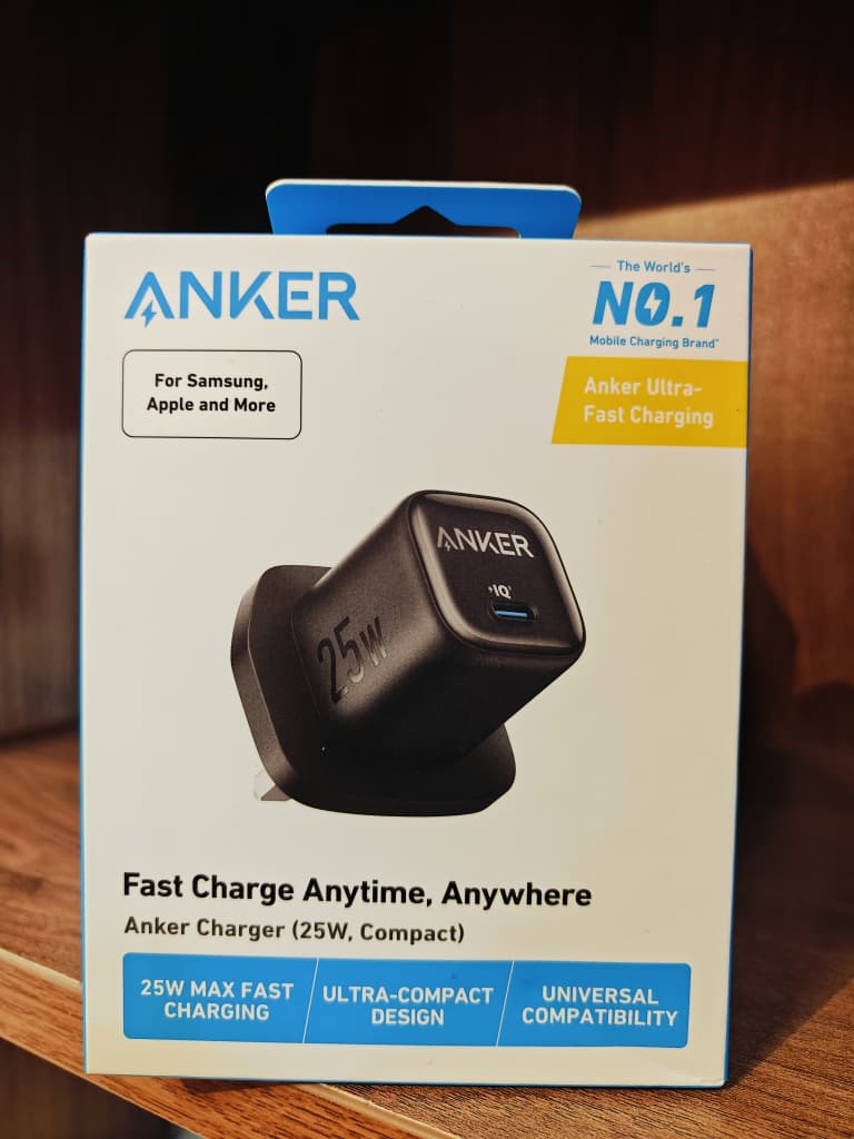 Anker Charger 25W Usb C Compact Ultra Compact Design Universal Compatibility