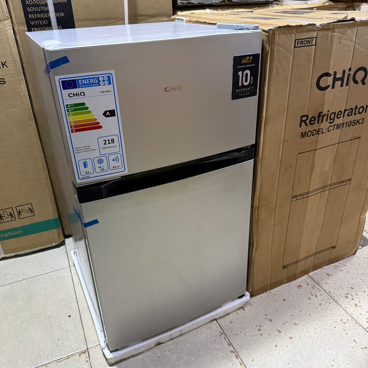 Chiq 110 Double Door Fridge