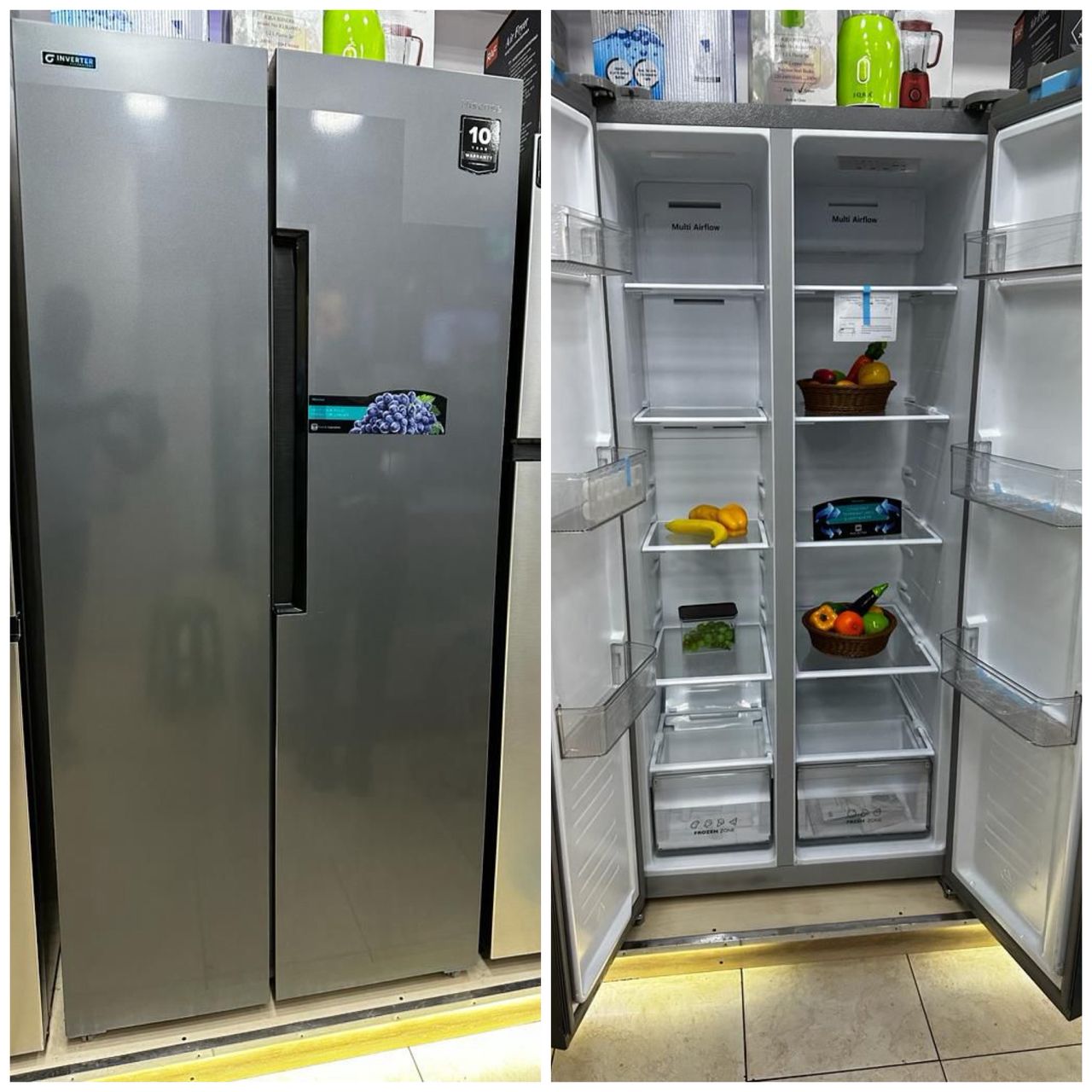 Hisense 560 Litres Side By Side Fridge