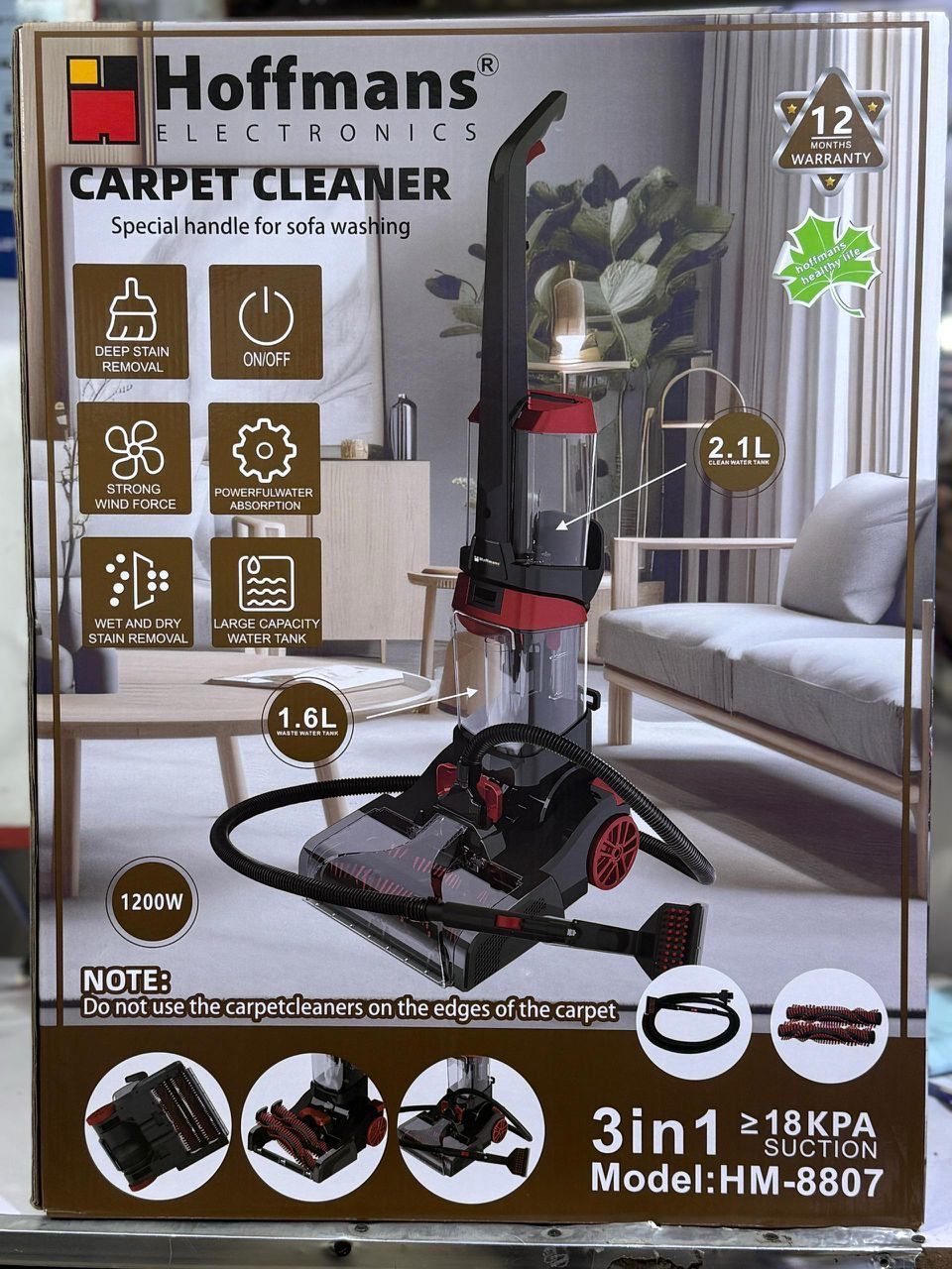 Hoffman 3 In 1 Carpet Floor Sofa Cleaner