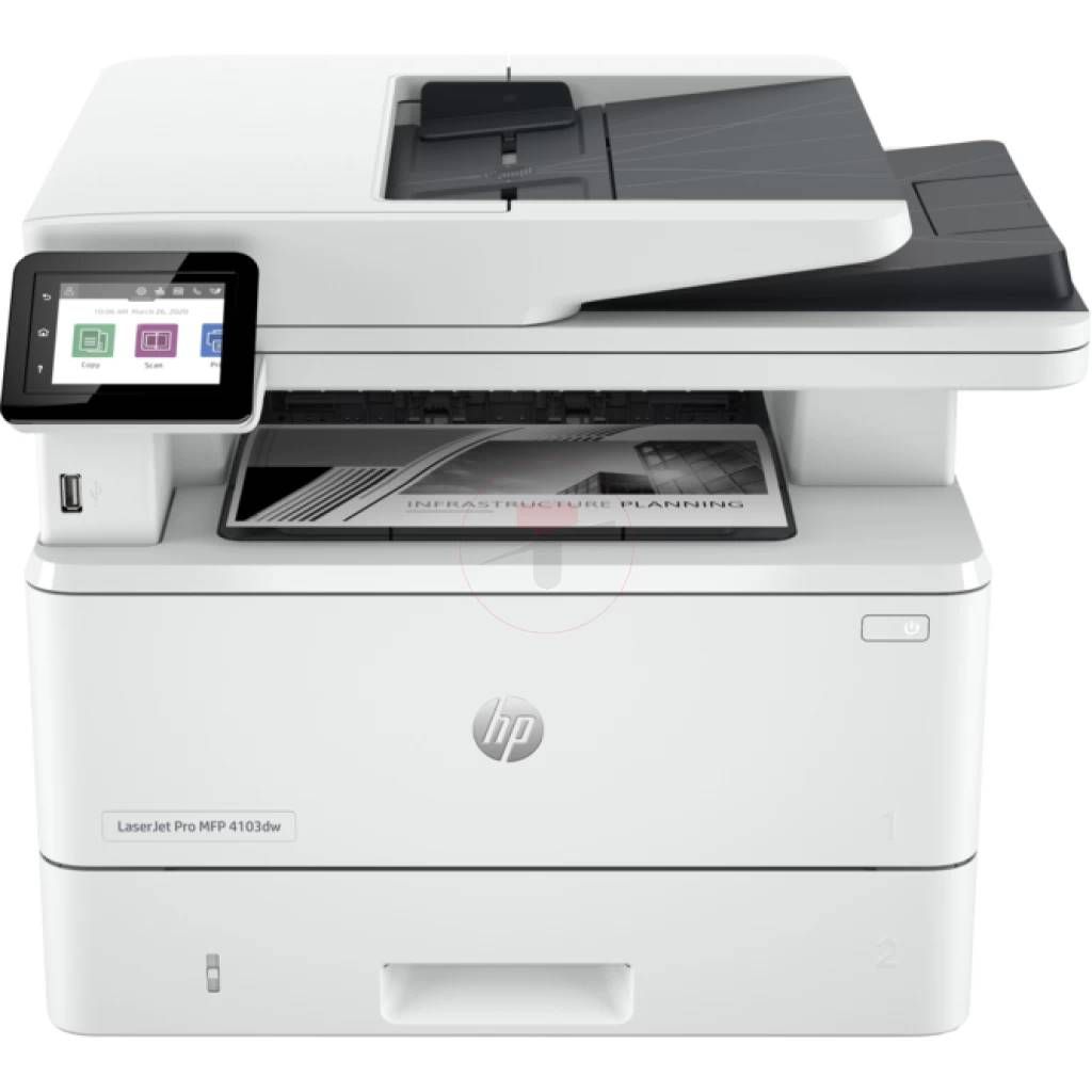 HP Laserjet Pro Mfp M4103Dw Wireless Smart Business Multifunction Printer White Print Copy