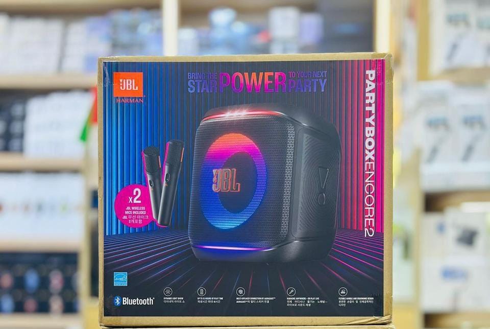 Jbl Partybox Encore 2 Portable Bluetooth Speaker With 2 Mic