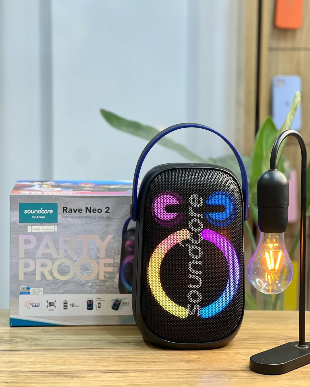No Box Anker Rave Neo 2 Portable Bluetooth Speaker 80W
