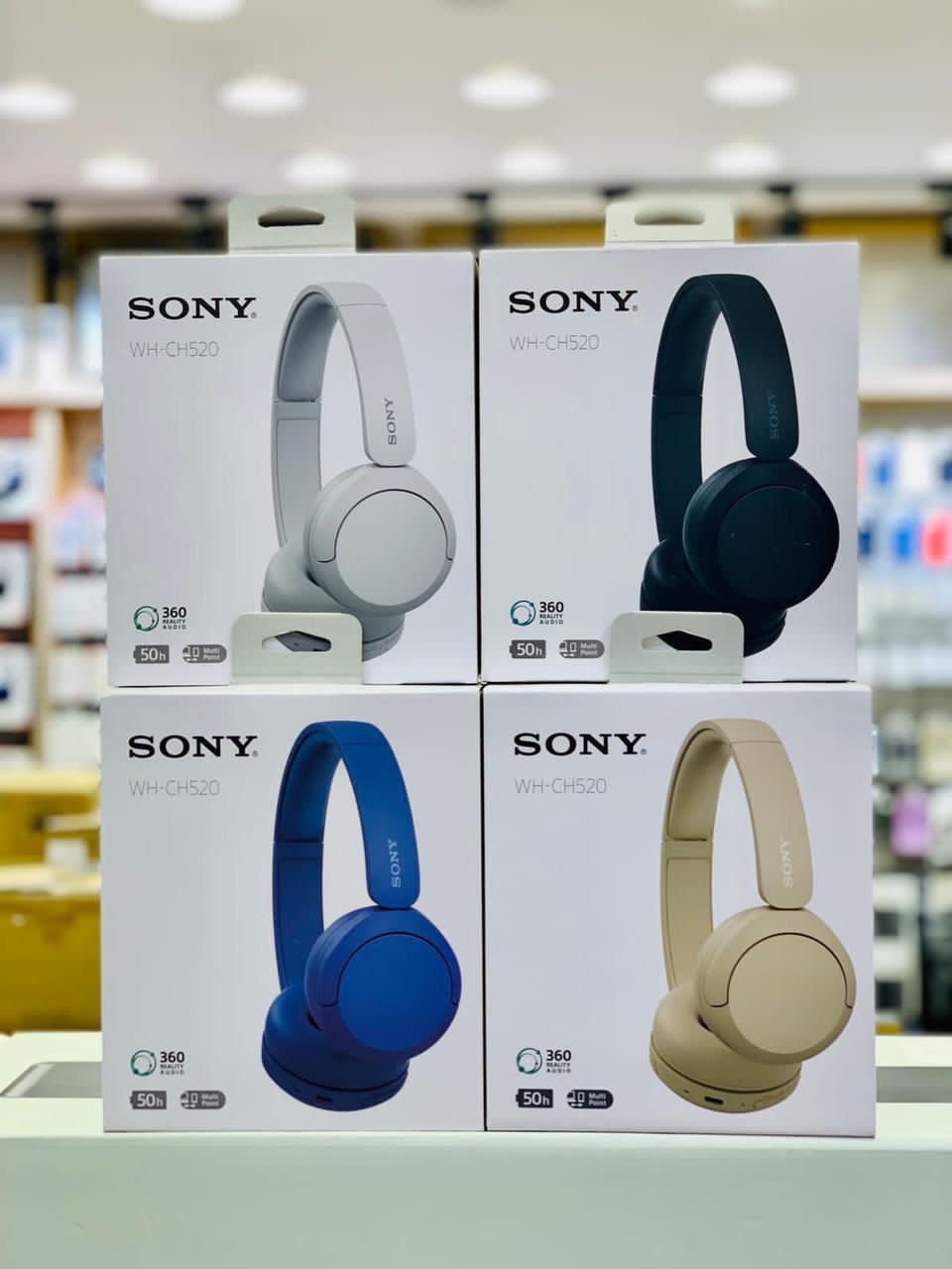 Sony Wh Ch520 Wireless Headphones Bluetooth On Ear Headset With Microphone