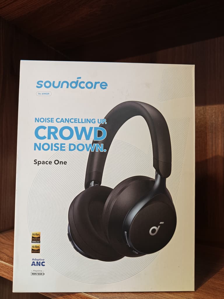 Soundcore By Anker Space One Active Noise Cancelling Headphones 40 Hours Play Time