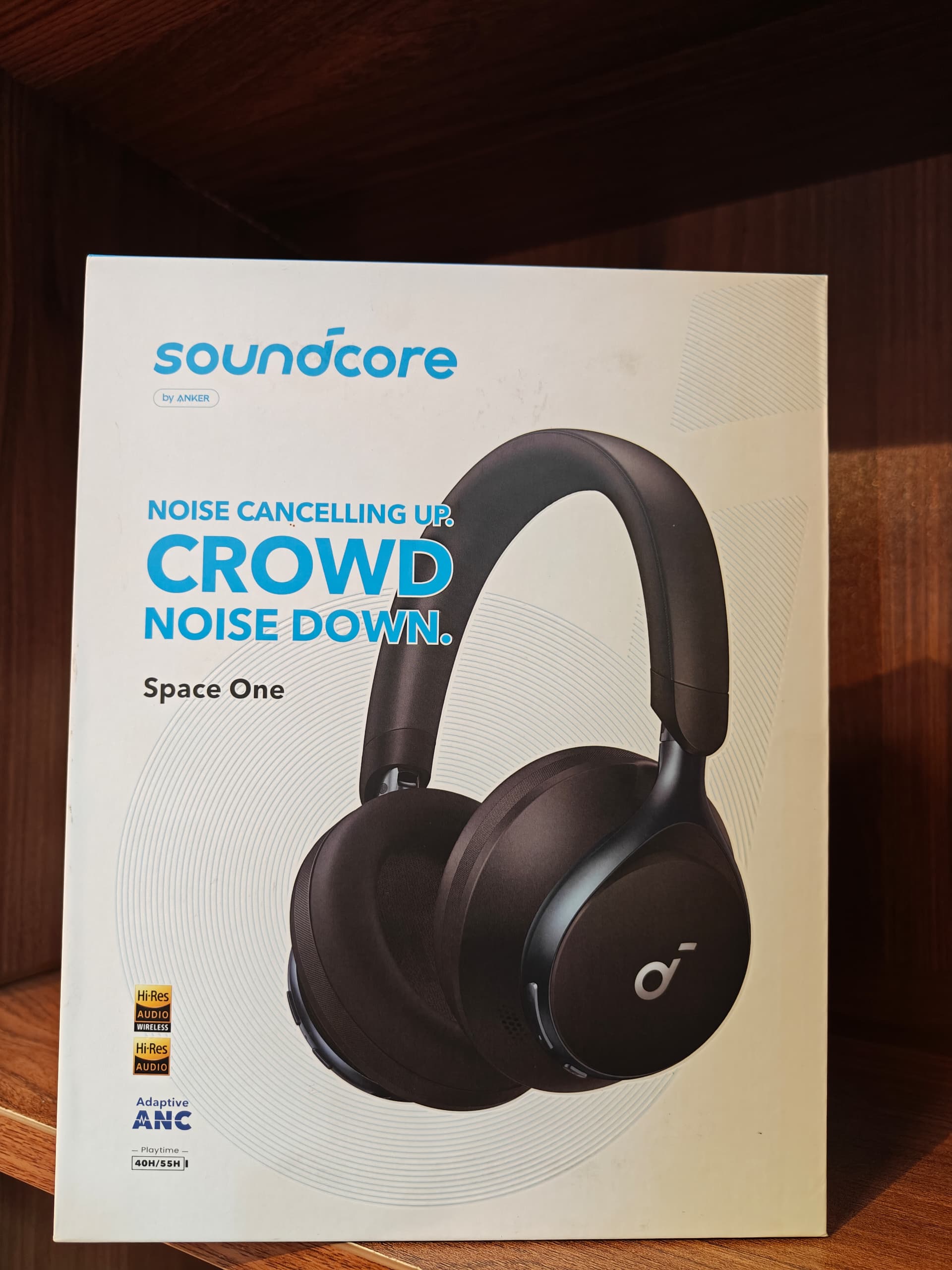 Soundcore By Anker Space One Active Noise Cancelling Headphones 40 Hours Play Time