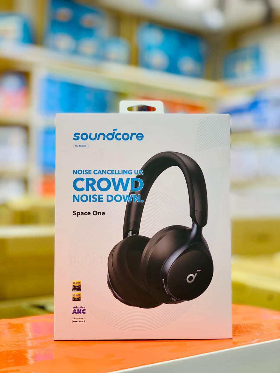 Soundcore By Anker Space One Active Noise Cancelling Headphones 40 Hours Play Time
