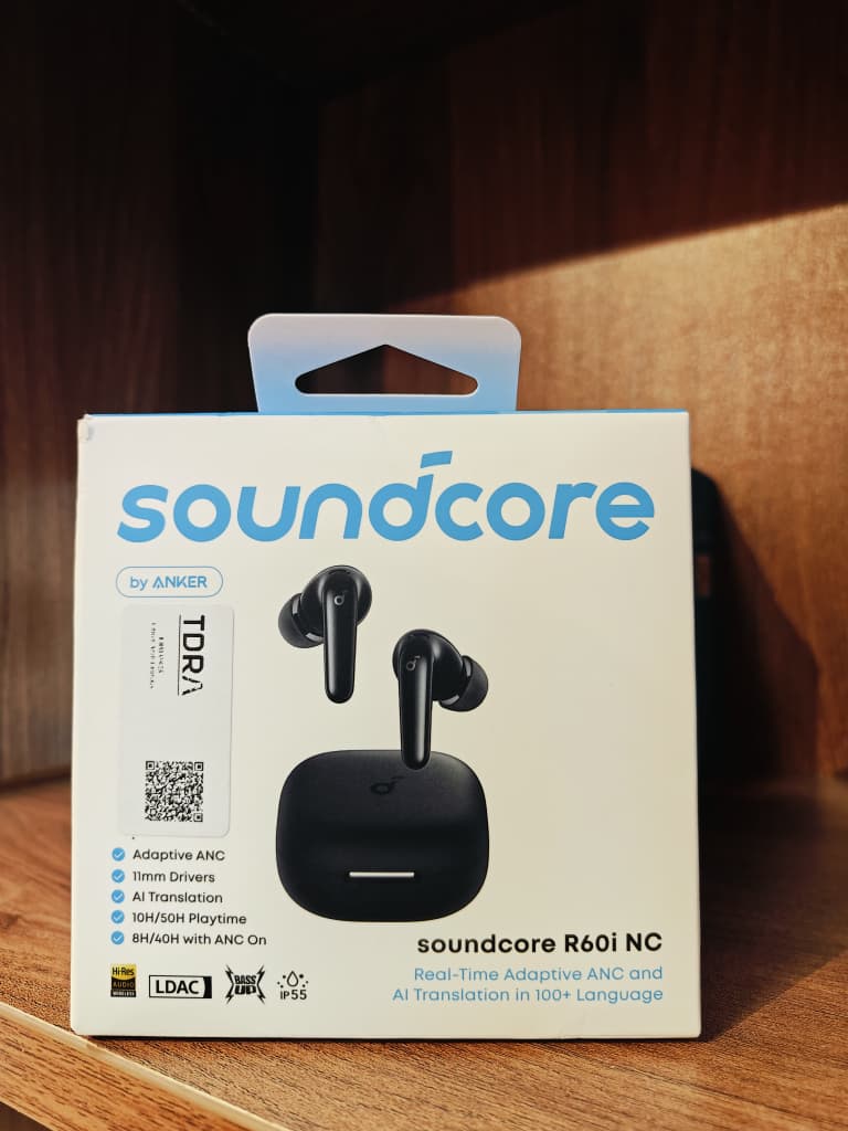 Soundcore R60I Nc By Anker Real Time Adaptive Noise Cancelling Hi Res Sound Translation Ea