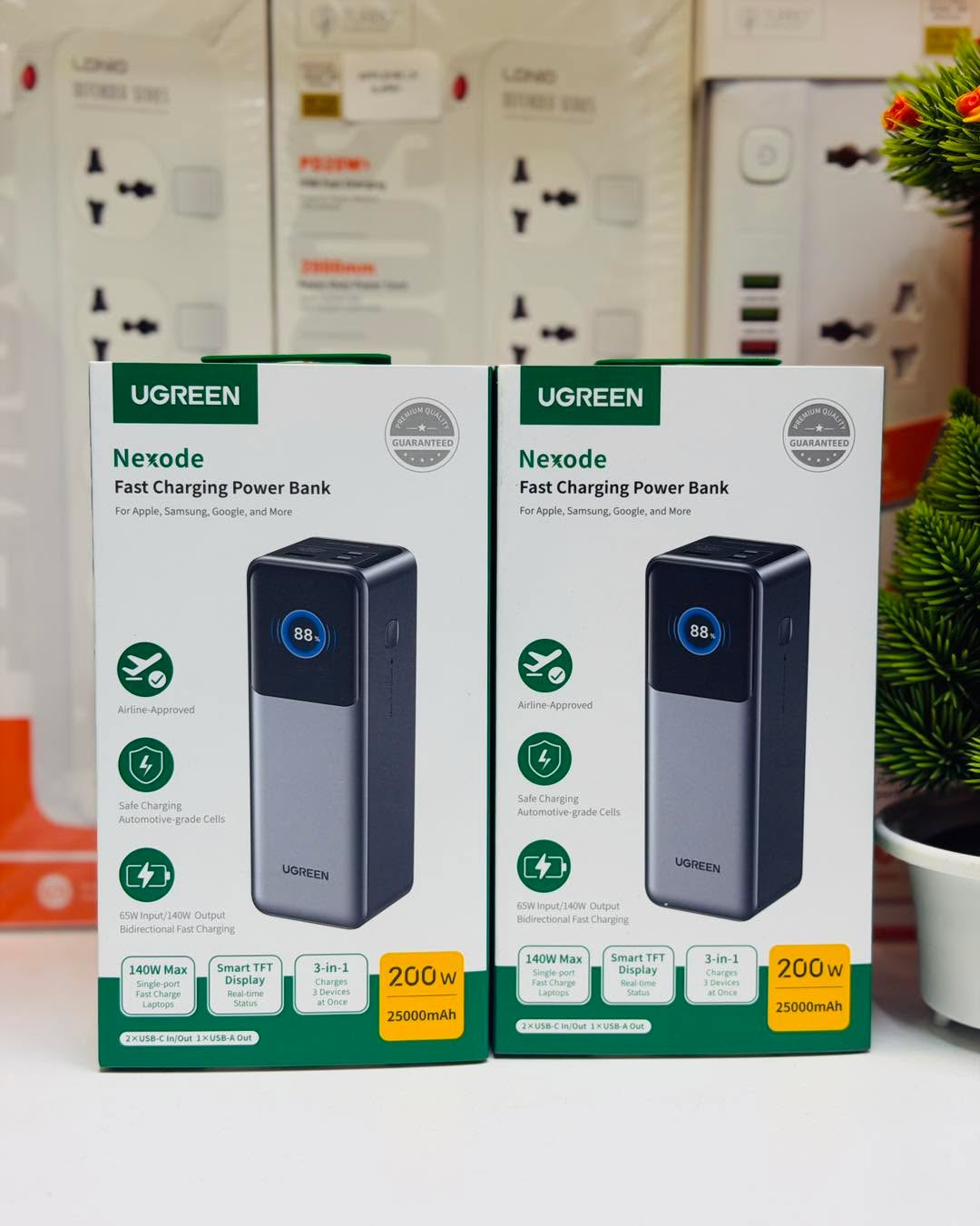 Ugreen Nexode Power Bank 25000Mah 200W Laptop Portable Charger Pd 3.1 Fast Charging 90Wh 3
